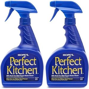 HOPE'S Perfect Kitchen Cleaner Spray - 32 Oz No-Residue All Purpose Cleaning Spray - Multisurface Degreaser for Counters, Stoves, Microwaves, and More - Pet and Home Safe - Pack of 2