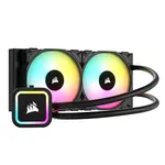 Corsair H100x RGB Elite Liquid CPU Cooler - 32 Dynamic RGB LEDs - SP120 RGB Elite Series PWM Fans with AirGuide Technology - Intel® LGA 1700, 1200, 115X, 2066, AMD® AM5/AM4 Sockets - Black