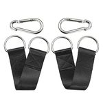 PANTIK Pair of Outdoor Hanging Straps with carabiner Holds 150kg/ 330lbs Straps Hanging Kit Hooks for Camping, Door Bar, Gym Bar, Pull-up Bar Exercise Equipment Attachments