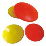 KITSAWS Sports PVC Rubber Discus Throw (500gm Multicolour) | for Kids Athletic Throwing Training