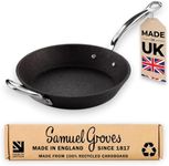 Samuel Groves Britannia Recycled Cast Iron Frying Pan Skillet Cookware Range Made in England (28cm Skillet Frying Pan)