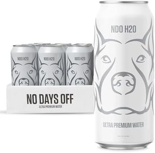 NO DAYS OFF Premium Water (Still), 12 Pack - 16 fl oz/can, 5.68L Total, Reverse Osmosis Canned Alkaline Water with Essential Minerals, pH Balanced Electrolyte Water