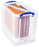 Really Useful Filing Box Plastic with 10 suspension files A4 19 Litre W290xD255xH395mm Ref 19C&10susp