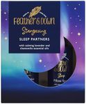 Feather & Down Sleep Partners Gift Set: 50ml Pillow Spray & 50ml Calming Sleep Mist - Lavender & Chamomile Essential Oils - Perfect Christmas Gift for Relaxation and Deep Sleep