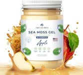 TrueSeaMoss Wildcrafted Irish Sea Moss Gel - Made with Dried Seaweed & Fresh Sea Vegetables, Seamoss Made in USA (Apple, Pack of 1)