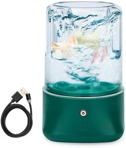 Anbanglin Mini Portable Washing Machine - USB Rechargeable 1L Small Washer with 2 Modes Deep Cleaning for Underwear, Socks & Baby Clothes, Compact Travel Laundry for Apartment, Dorm, Camping, Green
