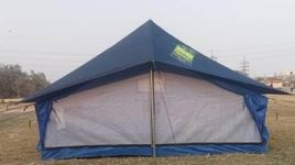 AJ India 4 Persons Camping Tent Waterproof Spacious Outdoor Durable Tent House for Camping, Perfect for Your Next Adventure Blue