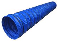 Cool Runners 10' Lightweight Home Practice PVC Dog Agility Tunnel, 8-Inch Pitch, Blue, 10-Feet by 24-Inch