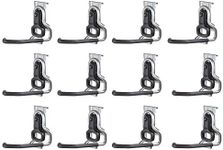 Rubbermaid Heavy Duty Universal Vertical Fasttrack Hanging Wall Mount Bike Hook Garage Storage Organizer (12 Pack)