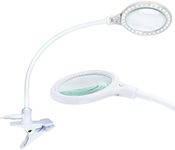 Brightech LightView Flex Magnifying Desk Lamp, 1.75X Light Magnifier, Adjustable Magnifying Glass with Light for Crafts, Reading, Close Work