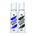 Fogg Master Marco Intense & Royal Intense- No Gas Deodorant for Men, Long-Lasting Perfume Body Spray, 2 x 120ml (Pack of 2)