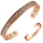 Jeracol Copper Bracelet for Women Men,Tree of Life Magnetic Bracelet with 12pcs Ultra Strength Magnets,Adjustable Bangle with Jewellry Box