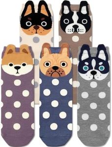 WARMVIN Funny Animal Socks for Women - Cute Dog Cat Socks for Animal Lovers - Stylish and Versatile for All Occasions Size 6-10