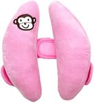 Adjustable Travel Pillow for Toddler, Portable Head Support for Car Seats for Newborn, Banana Stroller Headrest Pillow for Baby, Headrest Head Protection Pillow, Pink