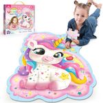 45 Piece Unicorn Floor Puzzle, Large Special Shapes Puzzles for Kids Ages 3-5, Toddler Floor Puzzles for Kids Ages 4-8, 4 Year Old Girl Gifts Toys for Birthday, Halloween, Christmas