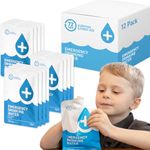 Made in USA - 72 HRS Emergency Water, Emergency Water Pouches, Water for Emergency – 12 Packs Emergency Water