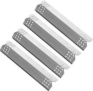 YIHAM Replacement Parts for Grill Master 720-0697 Nexgrill 720-0830H 720-0783E 720-0737 BBQ Heat Shield Plate Tent Burner Cover Flame Tamer 14 9/16 inch x 3 3/8 inch, Stainless Steel, Set of 4, KS708