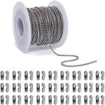 66 Feet Silver Ball Bead Chains 1.5