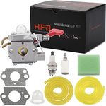 Hipa A04445A WT-458 SX135 Carburetor for Homelite SX-135 ST275 ST155 A03003 A03002 A04445 HLT16 ST185 ST385 HLT15 ST145 ST175 ST285 ST485 GST18 HBC18 HBC28 HBC30 HLT18 HLT28 String Trimmer