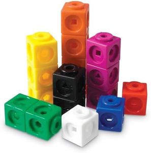 Learning Resources MathLink Cubes - Set of 100 Cubes, Ages 5+ Kindergarten STEM Activities, Math Manipulatives and Counters, Homeschool and Teacher Supplies
