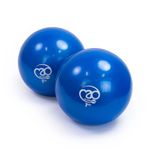 Fitness Mad Soft Weights, Weighted Toning Balls, Soft Pilates Training Pair, 3 Weights Available 0.5 kg / 1 kg / 1.5 kg (Pair)