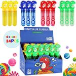 24 Pcs Dinosaur Bubble Wand, Mini B