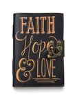 CRAFT JUNKY Vintage Leather Journal Diary for Women and Men Travel Diary Notebook for Writing Deckle Edge Paper (Faith Of Love, 17.78 x 12.7 cm)