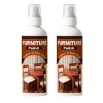 Jems Enterprise Beeswax Furniture Polish Spray Wood Shine Natural BeeWax Spray Brown Wooden Furniture Cleaner Floor Polishing Shiner for Old Furniture Door, Table, Chair (Pack Of 2)