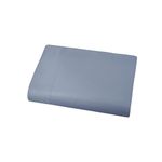 Southshore Fine Living, Inc. Oversized King Size Flat Sheet, 132" x 110", Hotel Quality Microfiber Sheet, Ultra-Soft Touch, Extra Large Flat Sheet Stays Tucked on Thick Mattresses, Slate Blue