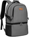 Lyweem Cooler Backpack Insulated Leak Proof 38 Cans Lightweight Lunch Backpack Cooler for Men Women Small Soft Cooler Bag, Grey