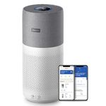 Philips Series 3000i Connected Air Purifier with Real Time Air Quality Feedback, Anti-Allergen, Combined HEPA + Carbon Filter Reduces Odours and Gases - AC3033/30, Grey/White