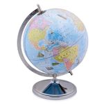 GLOBE DADDY Educational World Globe 10 Inch with Metal Stand/Magnifying Glass for Kids Learning,Globe for Office Table,Globe for students, Boys & Girls Birtyhday Gift