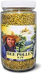 Goshen Amish Country Honey Extremely Raw BEE POLLEN Whole Granules Bee Pollen - 100% Pure Natural Health Benefits - Unfiltered | 8 Oz (Glass Jar)