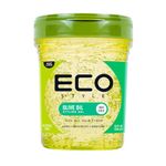 Eco Style Olive Oil Eco Styler Hair Gel, Hydrate and Style, Alcohol-Free, Green 946 ml (Pack of 1)