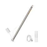 zemismart Zigbee Rechargable Blind Motor,Roller Shade Engine,Smart Tubular Motor,Echo Voice Control,zigbee Hub Need,Work with Homekit via ZMHK01 or Matter M1 Hub(17/25/28mm,Motor+R1)