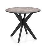 Giantex 36" Round Wood Dining Table, Farmhouse Kitchen Table w/Intersecting Pedestal Base & Solid Wood Legs, Vintage Coffee Table for Small Spaces (Black)