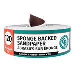 Circle Brand Sponge Back Drywall Sandpaper 3.5" Wide x 30 Ft. Roll (120 Grit)