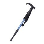 Irypulse Trekking PoleUltralight Durable Aviation Class Aluminum Walking Staff Antishock AdjustableLength Telescopic Outdoor Hicking/Climbing Stick for Men Women & Kids -Single Stick-Blue