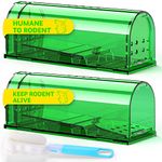 Mouse Trap,Humane Mouse Trap, Easy to Set , Mouse Catcher Quick Effective Reusable and Safe for Families -2Pack