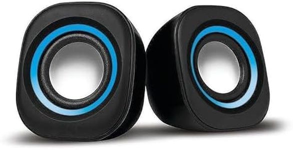 C3TECH Computer Speakers for Desktop 2.0 USB-Powered Mini Computer Speaker with Subwoofer, USB Speakers for Pcs and Laptops, Pc Speakers (RR_CS305)