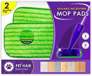 Bellababy Turbo Mops - 2 Pack Reusable, Washable, Eco-Friendly Mop Pads