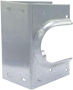 (5 Pack) Airmont Products AP-533-2, 16 Gauge Metal Stud Shoes for Double Wood Studs, Fits up to 2-3/8 Inch Pipes, Reinforced Rib for Premium Durability and Extra Support, 3" Width, 5.4" Height
