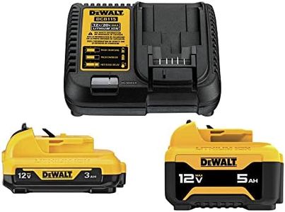 Dewalt DCB135C 2-Piece 12V 3 Ah / 5 Ah Lithium-Ion Batteries and Charger Starter Kit