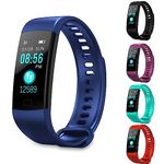 iSTYLE Fitness Tracker, Health Heart Rate Monitor Sleep Monitor, Color Screen Bluetooth Smart Watch, Waterproof Sport Activity Tracker Step Pedometer Calorie Counter (Blue)