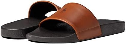 Polo Ralph Lauren Polo Slide Sandal, Dark Brown/Snuff, 6 UK