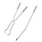 Solo Stove Fire Pit Tools Stainless Steel Tongs for Wood Fire Pit, Includes Set of 36.5 Inch Fire Pit Wood Grabber Poker and 32 Inch Grabber Great for Outdoor Fire Pits and Fire Pit Accessories