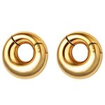 Casvort 2 PCS Hypoallergenic 316 Stainless Steel Halo Ear Hangers Basic Hot Ear Weights Gauges Plugs for Stretched Lobe Body Jewelry Piercing Plug Pair Selling 2g 0g, For Ear Lobe in 2G (6mm) or