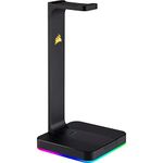 Corsair CA-9011167-NA Gaming ST100 RGB Premium Headset Stand with 7.1 Surround Sound, Black, 3.5mm