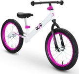 Bixe Balance Bike - 16" (40.6 cm) Big Kids' Training Bikes - Kids Balance Bike Designed for Children Ages 4 to 9 - No Pedal Push Bicycle for Boys or Girls - Pink