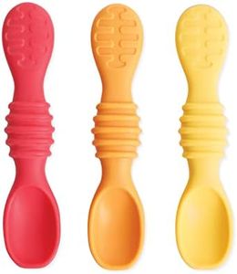 Bumkins Tutti-Frutti - Cucharas de entrenamiento para bebés (3 meses+, 3 unidades)